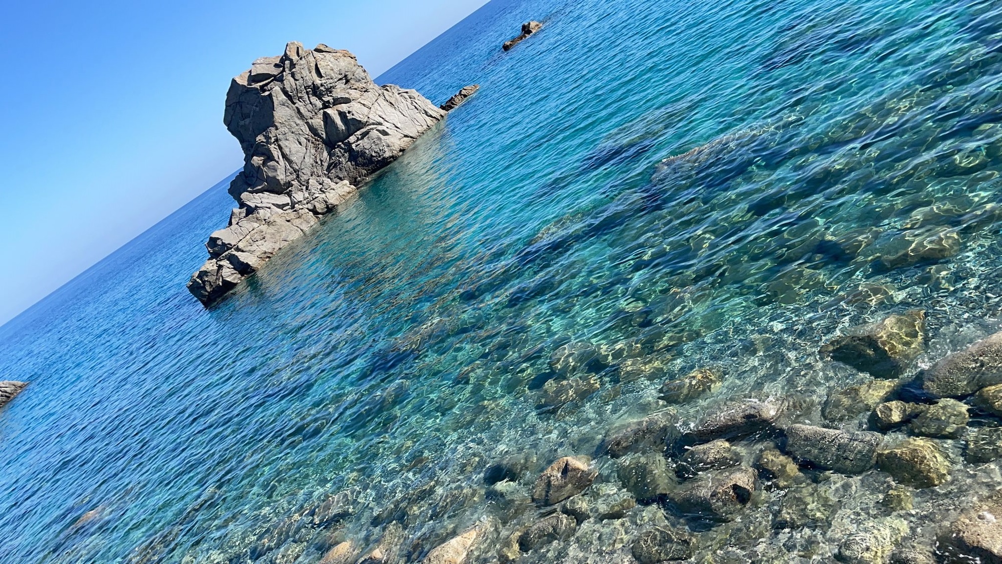 Veduta di Caminia vicino a Davoli Marina